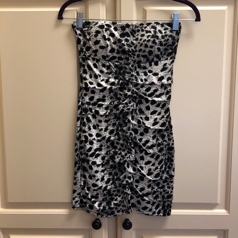 Black and white cheetah print dress!
